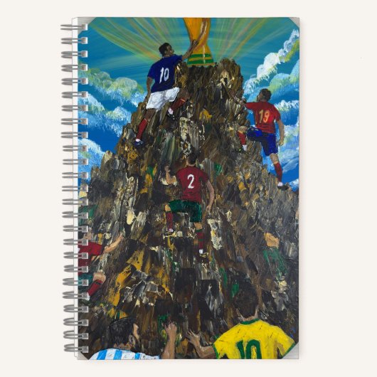 Carnet Œuvre d'art faite main - Coupe du Monde (Recto)