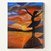 Carnet Œuvre d'art faite main / Danse avec sunso (Dos)