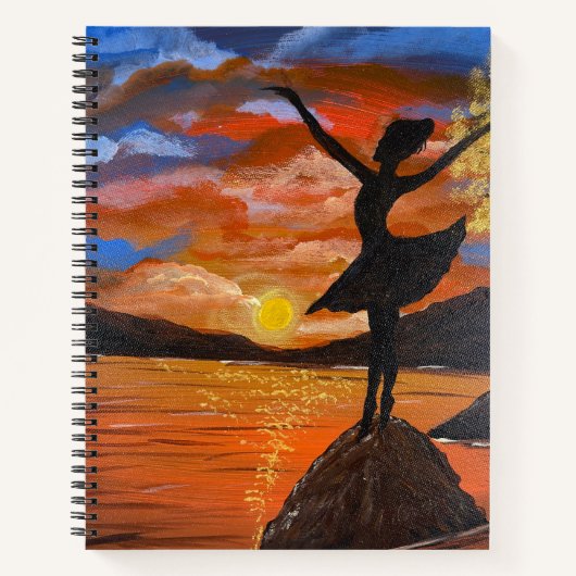 Carnet Œuvre d'art faite main / Danse avec sunso (Devant)