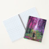 Carnet Œuvre d'art faite main - Marche solitaire  (Intérieur)