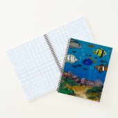 Carnet Œuvre d'art faite main - profondeurs de l'océan (Intérieur)