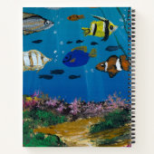 Carnet Œuvre d'art faite main - profondeurs de l'océan (Dos)