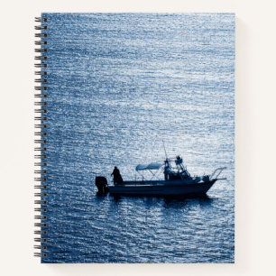 Carnet Œuvre d'art minimaliste sur l'océan Poissonnerie B