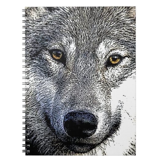 Carnet Œuvre d'art Wolf Eyes (Devant)
