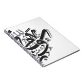 Carnet Oeuvre de calligraphie arabe Abstraite (Côté Droit)