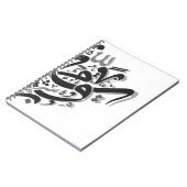 Carnet Oeuvre de calligraphie arabe Abstraite (Côté gauche)