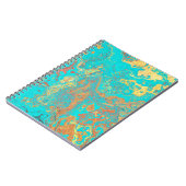 Carnet OEuvre d'or en marbre peint en brosse sèche. ABSTR (Côté gauche)