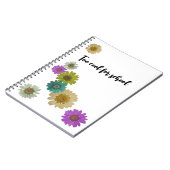 Carnet OEuvre florale colorée (Côté gauche)