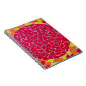 Carnet OEuvre rouge, orange et jaune (Côté Droit)