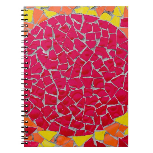 Carnet OEuvre rouge, orange et jaune (Devant)