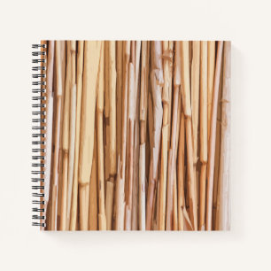 Carnet Oeuvre simple en bambou séché Ordinateur porta