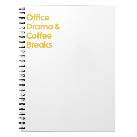 Carnet Office Drama & Coffee Breaks (Devant)
