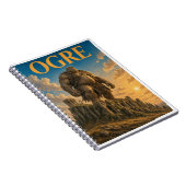 Carnet Ogre, monstre de fantasy gothique (Côté Droit)