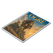 Carnet Ogre, monstre de fantasy gothique (Côté gauche)