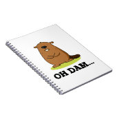 Carnet Oh Barrage Blague de Castor Drôle  (Côté Droit)