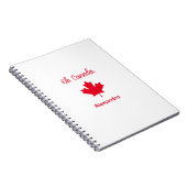 Carnet Oh Canada | Elégante feuille d'érable rouge (Côté Droit)