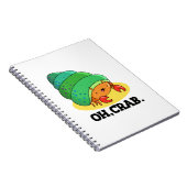 Carnet Oh Crabe Phrase drôle de Crabe Pun (Côté Droit)