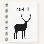 Carnet Oh Deer Funny Deer (Devant)
