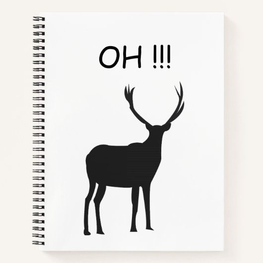 Carnet Oh Deer Funny Deer (Devant)