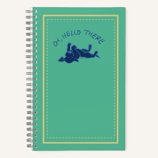 Carnet "Oh Hello There" Black Lab Puppy Green Custom (Recto)