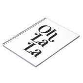 Carnet Oh la la (Côté gauche)