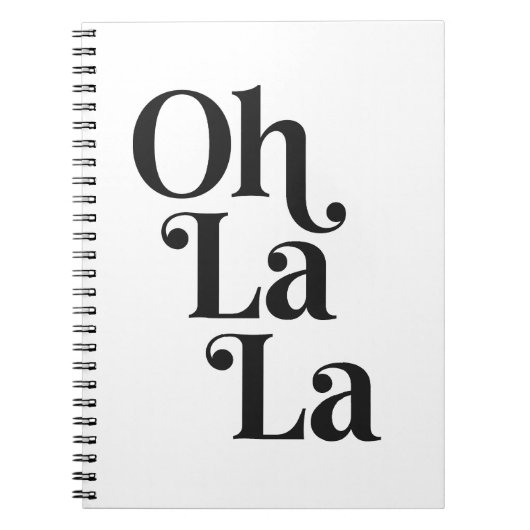Carnet Oh la la (Devant)