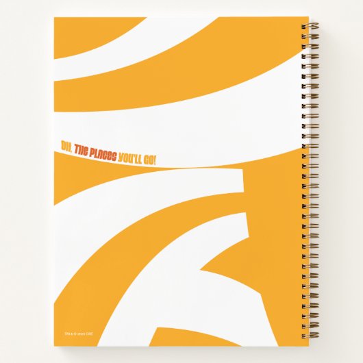 Carnet Oh, les endroits où vous irez ! Tourbillons orange (Dos)