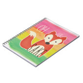 Carnet Oh pour des rayures d'aquarelle de saké de Fox (Côté gauche)