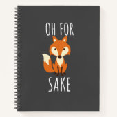 Carnet Oh Pour Le Sauce Renard, Drôle, Gris Sombre (Devant)