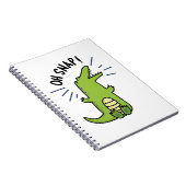 Carnet Oh Snap Funny Snapping Crocodile Pun (Côté Droit)