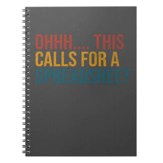 Carnet Ohh... Cela Demande Un Tableur