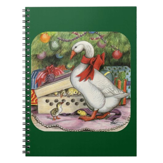 Carnet Oie de Noël (Devant)
