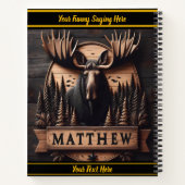 Carnet Oie en bois entourée par la nature (Dos)