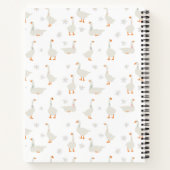 Carnet Oie et marmite à la main mignonne Keepsaké (Dos)