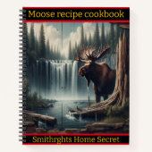 Carnet Oie majestueuse au bord d'une cascade tranquille à (Devant)