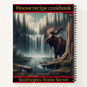 Carnet Oie majestueuse au bord d'une cascade tranquille à (Dos)