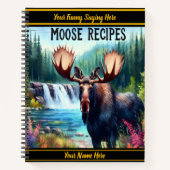 Carnet Oie majestueuse au bord d'une cascade tranquille e (Devant)