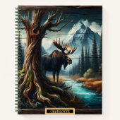 Carnet Oie majestueuse au bord d'une rivière sereine dans (Devant)