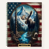 Carnet Oie majestueuse au bord d'une rivière sereine dans (Devant)