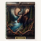 Carnet Oie majestueuse au bord d'une rivière sereine dans (Devant)