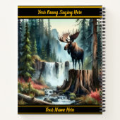 Carnet Oie majestueuse debout fièrement au bord d'une cas (Dos)