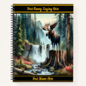 Carnet Oie majestueuse debout fièrement au bord d'une cas (Devant)