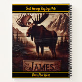 Carnet Oie majestueuse debout fièrement dans le désert (Dos)