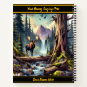 Carnet Oie majestueuse par une cascade sereine dans la na (Dos)