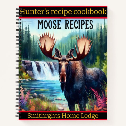 Carnet Oie majestueuse près d'une cascade sereine dans la (Devant)