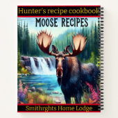 Carnet Oie majestueuse près d'une cascade sereine dans la (Dos)