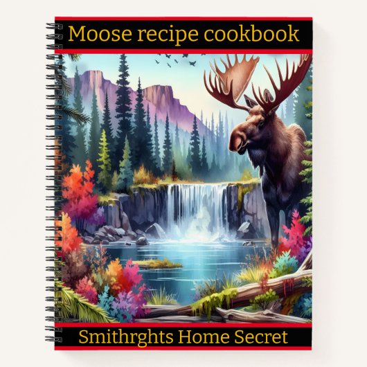 Carnet Oie majestueuse près d'une cascade sereine en auto (Devant)