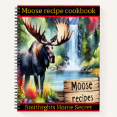 Carnet Oie majestueuse près d'une cascade tranquille au c (Devant)