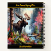 Carnet Oie majestueuse près d'une cascade vibrante (Dos)