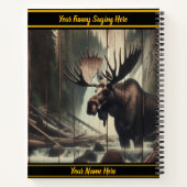 Carnet Oie par un ruisseau forestier calme (Dos)